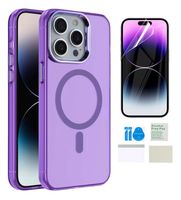 Etui do IPHONE 15 PRO magsafe case obudowa matowy kolory + folia ochronna