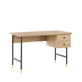 Biurko 120 x 60 cm jasne drewno ABILEN