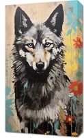 Obraz 40x70cm Przenikliwość Wilczej Natury