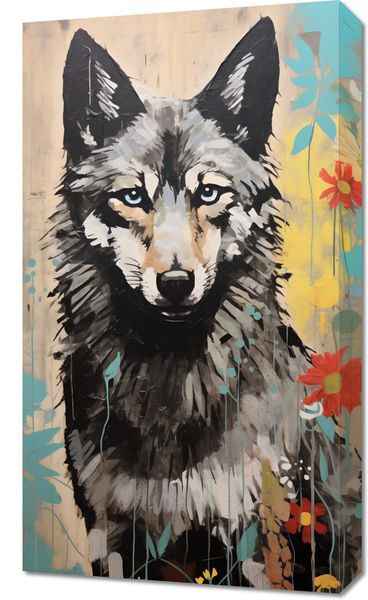 Obraz 40x70cm Przenikliwość Wilczej Natury zdjęcie 1
