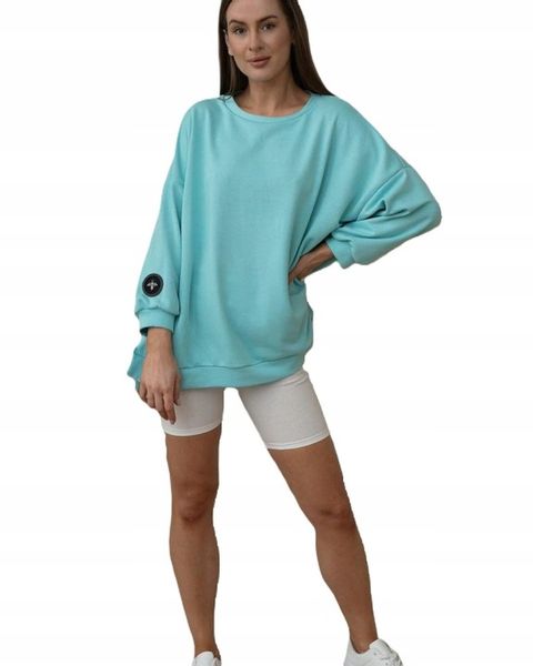 Bluza oversize mucha niebieska Me Gusta zdjęcie 1