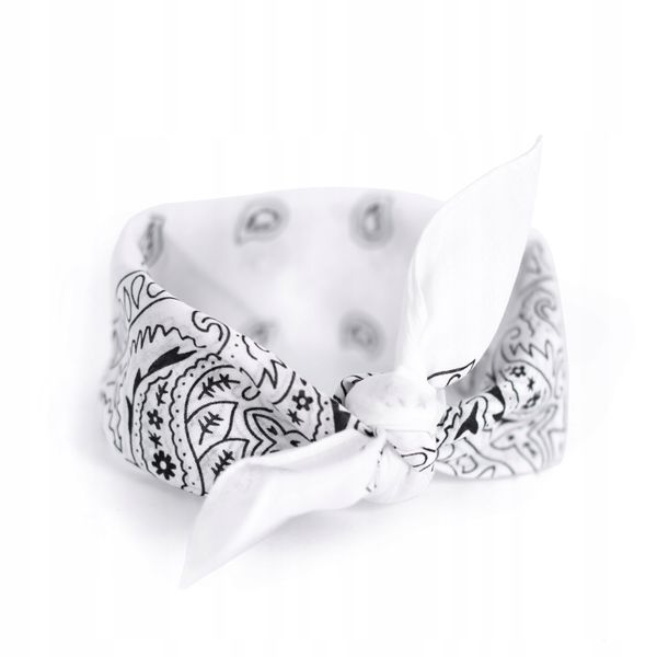 Bandana Classic rebel biała zdjęcie 1