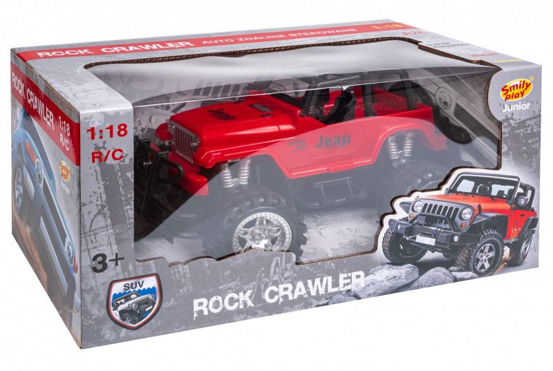 Auto RC rock crawler czerwone zdjęcie 1