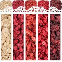 OWOCE LIOFILIZOWANE zestaw mix 5 malina truskawka banan żurawina jeżyna