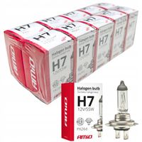 ŻARÓWKA H7 ŻARÓWKI SAMOCHODOWE ZAPASOWE 12V 55W FILTR UV 10SZT. BUS AUTO