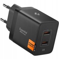 Ładowarka sieciowa Spigen Essential EE472EU 47W 2xUSB-C czarny