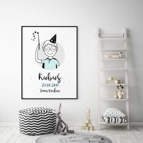 Plakat Metryczka z Henrykiem P058- rozmiar plakatu 50 cm x 70 cm na Arena.pl