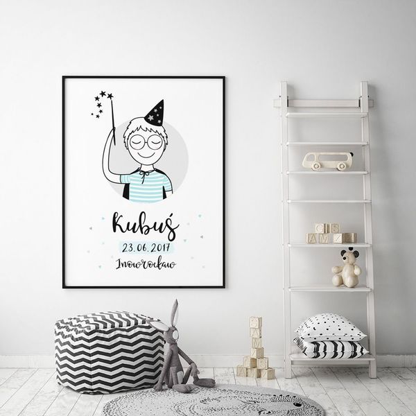 Plakat Metryczka z Henrykiem P058- rozmiar plakatu 50 cm x 70 cm zdjęcie 2