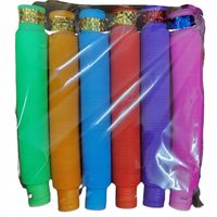 RURKI POP TUBE RURY TUBY SENSORYCZNE ZESTAW LEDOWE 12 szt