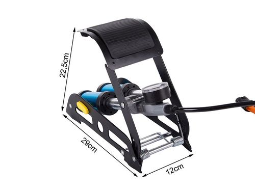 POMPKA SAMOCHODOWA NOŻNA DWUTŁOKOWA KOŃCOWKI ROWER AUTO DO PIŁEK MATERACA na Arena.pl