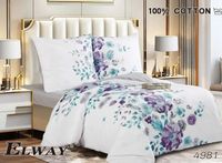 Pościel ELWAY satyna bawełniana 140x200cm KWIATY 4981