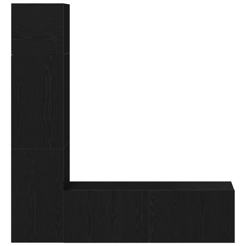 Zestaw szafek RTV 4 pcs Czarny dąb 130,5 x 30 x 140 cm na Arena.pl