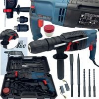 MŁOTOWIERTARKA WIERTARKA MŁOT UDAROWY SDS+ MOCNA + DŁUTA + WIERTŁA