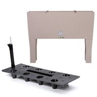 Donica skrzynia nogi system nawadniający 25x60x46 cm mocca