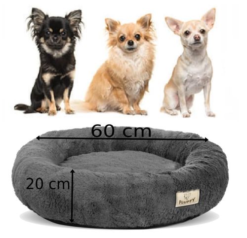 Legowisko dla Psa Kota Chmurka Shaggy Posłanie Zdejmowany Pokrowiec 60 cm na Arena.pl