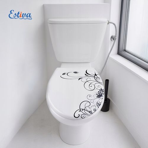 DESKA WC SEDESOWA WOLNOOPADAJĄCA TWARDY DUROPLAST NADRUK GRAFITOWY na Arena.pl