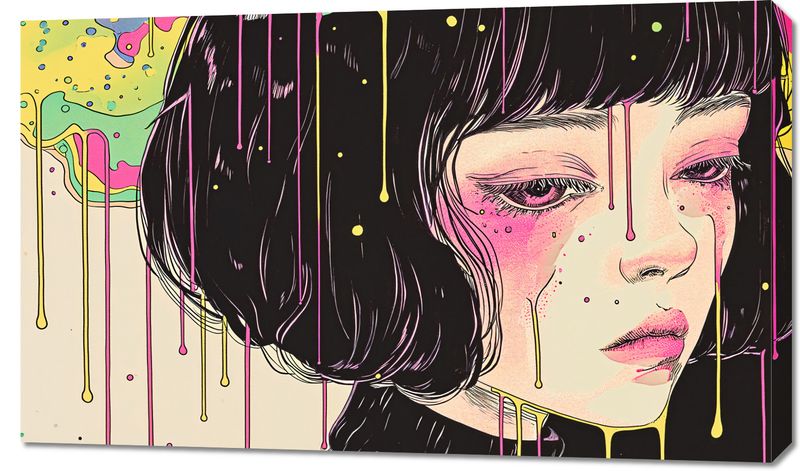 Obraz 100x60cm Strugi Kolorów zdjęcie 1