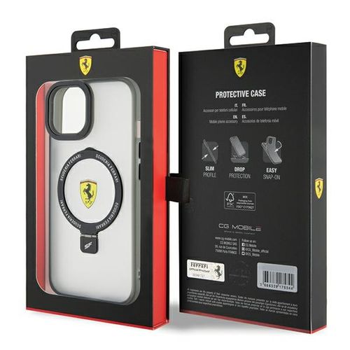 Etui Ferrari do iPhone 15 Plus, iPhone 14 Plus, Przezroczysty MagSafe na Arena.pl