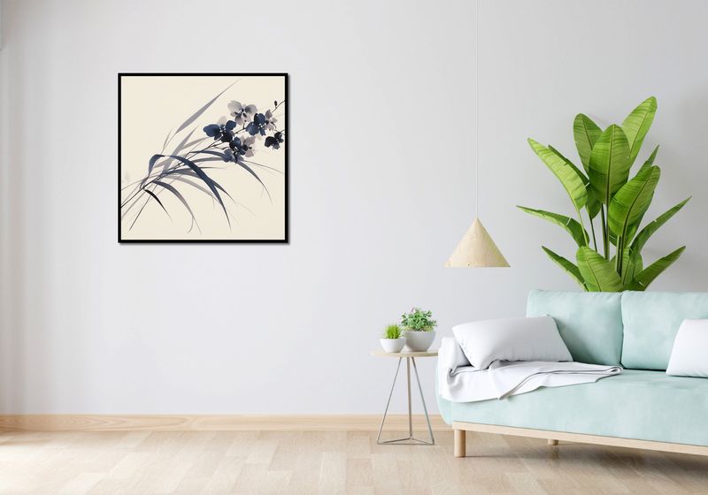 Plakat 80x80cm Orchidea w Sepii zdjęcie 4