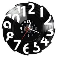 Zegar ścienny z płyty winylowej Cyfry 338.14