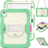 Etui do iPad 9/8/7 10.2” z Podstawką i Paskiem na Ramię Zielone