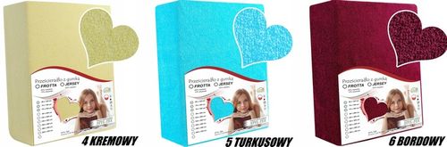 Prześcieradło FROTTE - BAWEŁNA - LUX z Gumką 160x200 POLSKIE na Arena.pl