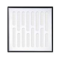 KRATKA WENTYLACYJNA BERRY 16,8X16,8CM SREBRNA STAL NIERDZEWNA