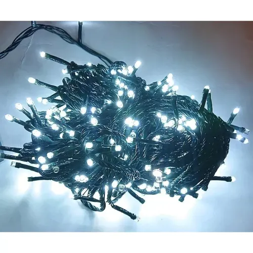 Lampki choinkowe sznur 10m/300 LED światełka białe z programatorem Barwa światła - Zimna (ok 6000k) na Arena.pl