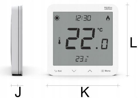 STEROWNIK REGULATOR TERMOSTAT POKOJOWY BIAŁY R-12S DO LISTWY L-X WG.11.0669 na Arena.pl