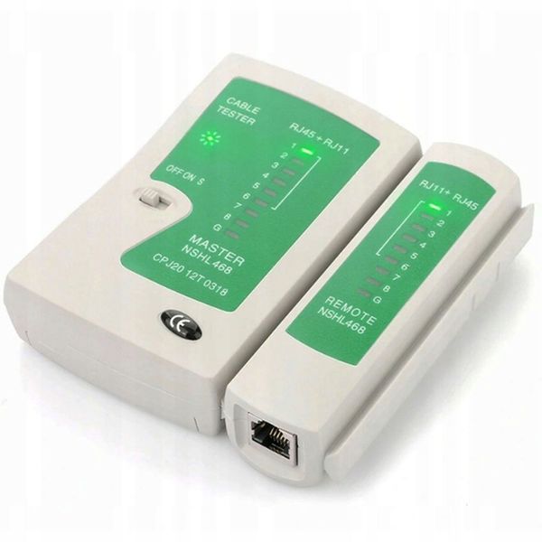 TESTER KABLI SIECIOWYCH WTYK RJ45 ZESTAW NARZĘDZI ŚCIĄGACZ ZACISKARKA LAN3 zdjęcie 7
