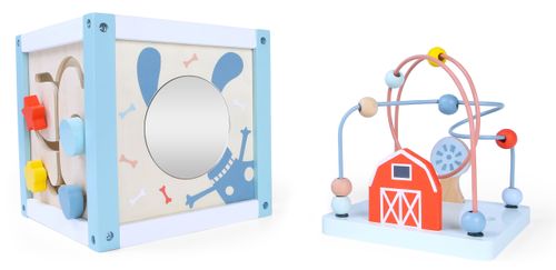 Drewniana Kostka Edukacyjna Sorter +Klocki Ecotoys na Arena.pl