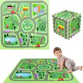 PUZZLE PIANKOWE MATA PIANKOWA MIASTO ULICE DROGI 9 EL EDUKACYJNA DUŻA