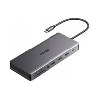 UGREEN HUB ADAPTER STACJA USB-C DO 4XUSB/ HDMI/ DISPLAYPORT/RJ45/SD/TF 100W