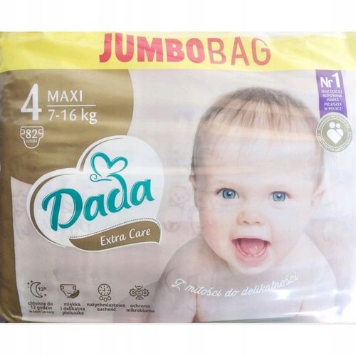 PIELUSZKI DADA EXTRA CARE ROZMIAR 4 82 SZT. PIELUCHY na Arena.pl