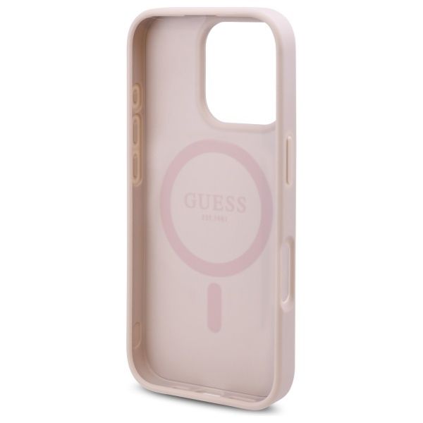 Etui Guess do iPhone 16 Pro Max, Różowy, MagSafe zdjęcie 7