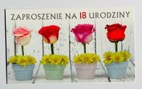 zaproszenia 10szt ''18-nastka''