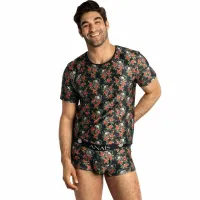 anais men t-shirt power xl - modny nadruk, miękki materiał, rozmiar xl
