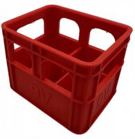 ORGANIZER NA BATERIE 9V KOSZYK POJEMNIK OPAKOWANIE ETUI CZERWONY