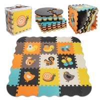 Mata Edukacyjna Puzzle Piankowe Mata dla Dzieci Składana 25 el. Zwierzątka