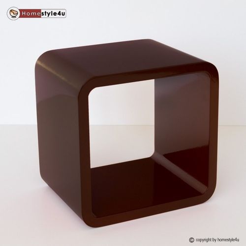 Półka RETRO CUBE na ścianę, brązowa na Arena.pl