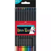 Kredki trójkątne Black 12 kolorów FABER CASTELL