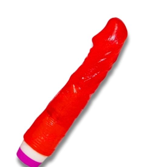 Czerwony wibrator żelowy zdjęcie 2