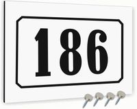 Tabliczka adresowa Dibond Tablica adres domu Biała 40x30 Różne wzory