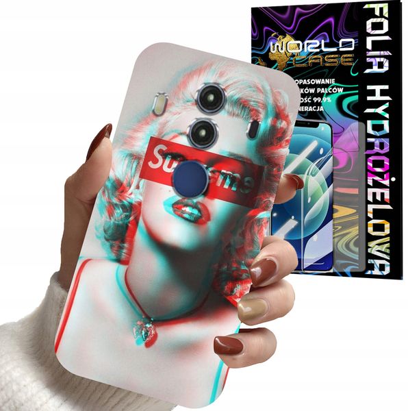 ETUI DO HUAWEI MATE 10 PRO - Monroe MODNE KOBIECE WZORY + FOLIA zdjęcie 1