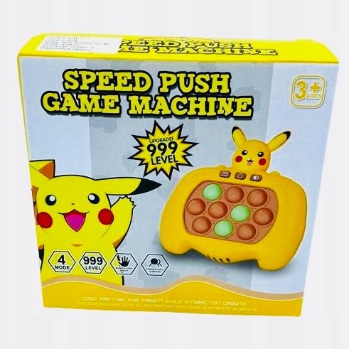 KONSOLA POP IT POKEMON PIKACHU GRA ELEKTRONICZNA ZRĘCZNOŚCIOWA SENSOR na Arena.pl