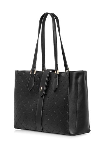 OCHNIK Czarna torebka damska z monogramem TOREC-0831A-98(Z25) na Arena.pl