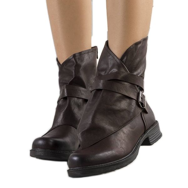 Brązowe botki r.38 zdjęcie 1