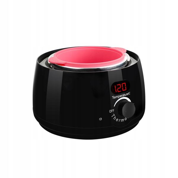 Zestaw do depilacji PODGRZEWACZ 500ml 100W 5x wosk twardy LED wyświetlacz zdjęcie 5