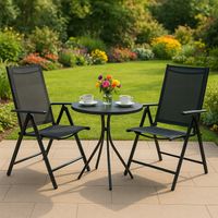 2x SKŁADANY LEŻAK OGRODOWY REGULOWANE OPARCIE ALUMINIUM FOTEL