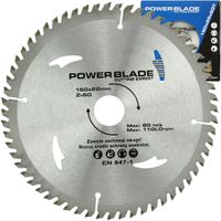 TARCZA WIDIOWA 160mm*22*60T POWER BLADE